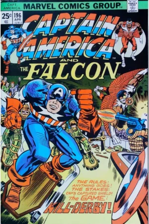 Couverture de CAPTAIN AMERICA (1968) #196 - par Frank Giacoia - lecubeacomics.com