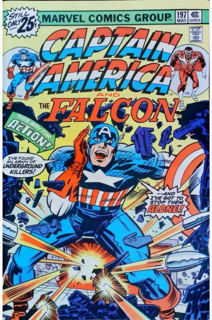 CAPTAIN AMERICA (1968) #197 - Marvel - lecubeacomics.com Couverture de CAPTAIN AMERICA (1968) #197 - par Jack Kirby - lecubeacomics.com