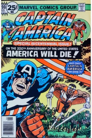 Couverture de CAPTAIN AMERICA (1968) #200 - par Frank Giacoia - lecubeacomics.com