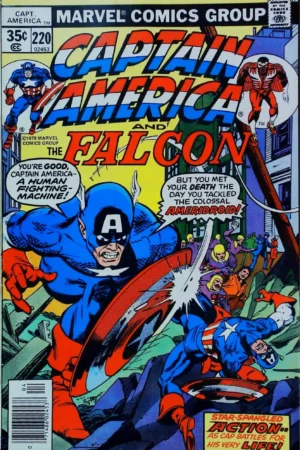Couverture de CAPTAIN AMERICA (1968) #220 - par Gil Kane - lecubeacomics.com