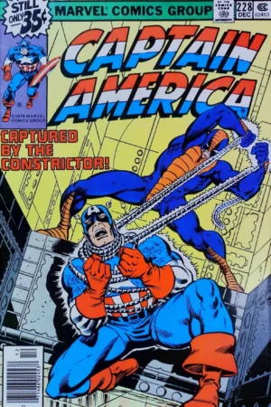 Couverture de CAPTAIN AMERICA (1968) #228 - par Dan Green - lecubeacomics.com