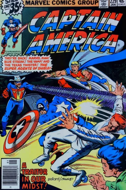 CAPTAIN AMERICA (1968) #229 - Marvel - lecubeacomics.com Couverture de CAPTAIN AMERICA (1968) #229 - par Bob McLeod - lecubeacomics.com