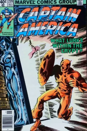 Couverture de CAPTAIN AMERICA (1968) #239 - par John Byrne - lecubeacomics.com