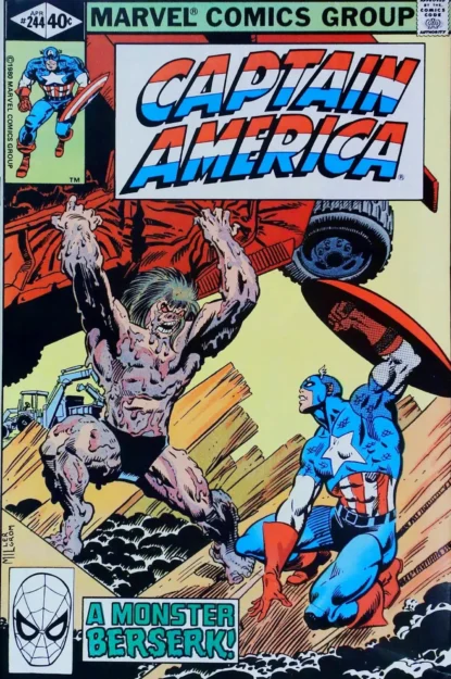 Couverture de CAPTAIN AMERICA (1968) #244 - par Al Milgrom - lecubeacomics.com