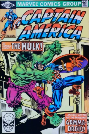 Couverture de CAPTAIN AMERICA (1968) #257 - par Al Milgrom - lecubeacomics.com