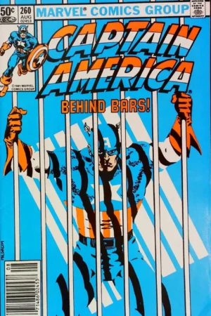 Couverture de CAPTAIN AMERICA (1968) #260 - par Al Milgrom - lecubeacomics.com