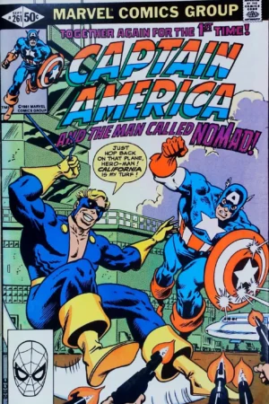 Couverture de CAPTAIN AMERICA (1968) #261 - par Gaspar Saladino - lecubeacomics.com