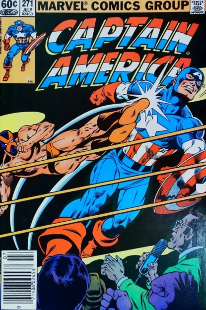 CAPTAIN AMERICA (1968) #271 - Marvel - lecubeacomics.com Couverture de CAPTAIN AMERICA (1968) #271 - par Alan Kupperberg - lecubeacomics.com