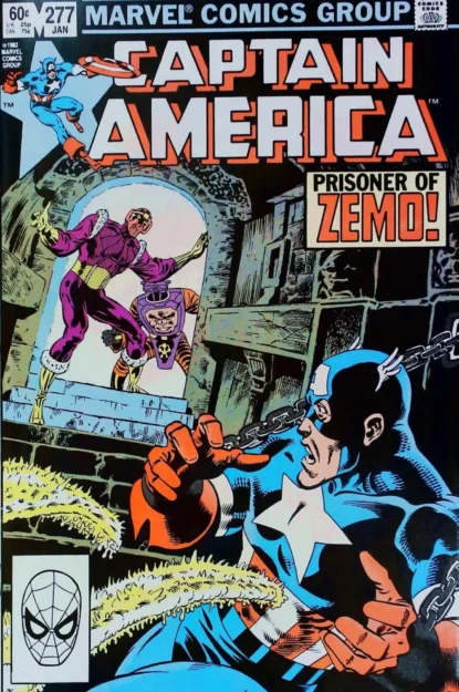 CAPTAIN AMERICA (1968) #277 - Marvel - lecubeacomics.com Couverture de CAPTAIN AMERICA (1968) #277 - par John Beatty - lecubeacomics.com