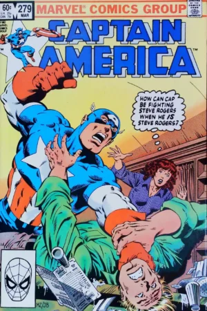 Couverture de CAPTAIN AMERICA (1968) #279 - par John Beatty - lecubeacomics.com