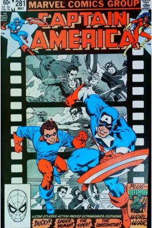 Couverture de CAPTAIN AMERICA (1968) #281 - par John Beatty - lecubeacomics.com