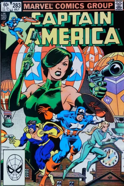 CAPTAIN AMERICA (1968) #283 - Marvel - lecubeacomics.com Couverture de CAPTAIN AMERICA (1968) #283 - par John Beatty - lecubeacomics.com