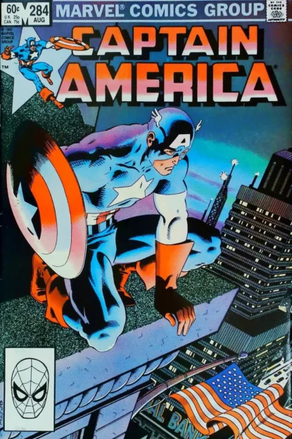 CAPTAIN AMERICA (1968) #284 - Marvel - lecubeacomics.com Couverture de CAPTAIN AMERICA (1968) #284 - par John Beatty - lecubeacomics.com
