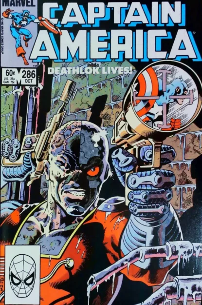 Couverture de CAPTAIN AMERICA (1968) #286 - par John Beatty - lecubeacomics.com