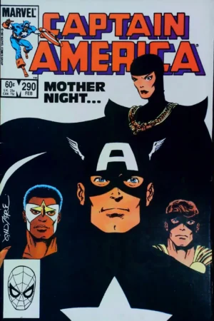 Couverture de CAPTAIN AMERICA (1968) #290 - par John Byrne - lecubeacomics.com