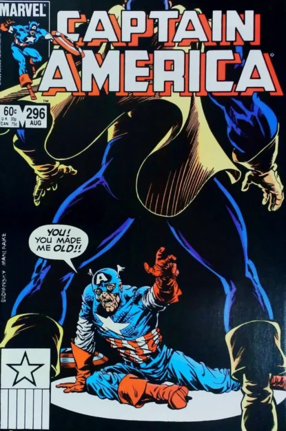 CAPTAIN AMERICA (1968) #296 - Marvel - lecubeacomics.com Couverture de CAPTAIN AMERICA (1968) #296 - par Bob Budiansky - lecubeacomics.com