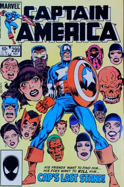 CAPTAIN AMERICA (1968) #299 - Marvel - lecubeacomics.com Couverture de CAPTAIN AMERICA (1968) #299 - par Paul Neary - lecubeacomics.com