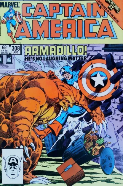 Couverture de CAPTAIN AMERICA (1968) #306 - par Paul Neary - lecubeacomics.com