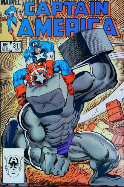 CAPTAIN AMERICA (1968) #311 - Marvel - lecubeacomics.com Couverture de CAPTAIN AMERICA (1968) #311 - par Joe Rubinstein - lecubeacomics.com