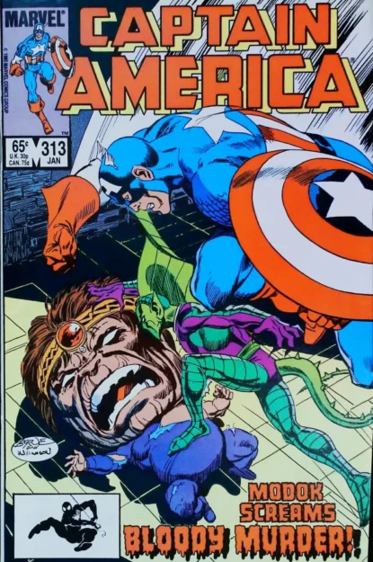 CAPTAIN AMERICA (1968) #313 - Marvel - lecubeacomics.com Couverture de CAPTAIN AMERICA (1968) #313 - par Al Williamson - lecubeacomics.com