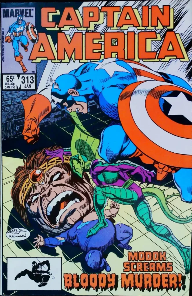 Captain America #313, exemplaire VF 8.0, recto