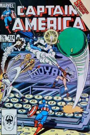 Couverture de CAPTAIN AMERICA (1968) #314 - par John Byrne - lecubeacomics.com