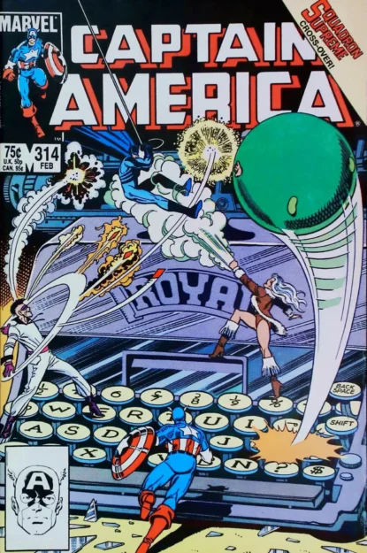 CAPTAIN AMERICA (1968) #314 - Marvel - lecubeacomics.com Couverture de CAPTAIN AMERICA (1968) #314 - par John Byrne - lecubeacomics.com