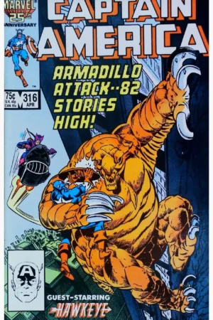 Couverture de CAPTAIN AMERICA (1968) #316 - par Paul Neary - lecubeacomics.com