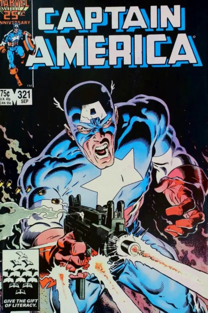 Couverture de CAPTAIN AMERICA (1968) #321 - par John Beatty - lecubeacomics.com