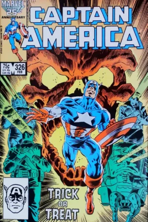 Couverture de CAPTAIN AMERICA (1968) #326 - par Bob McLeod - lecubeacomics.com