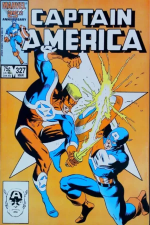 Couverture de CAPTAIN AMERICA (1968) #327 - par Bob McLeod - lecubeacomics.com