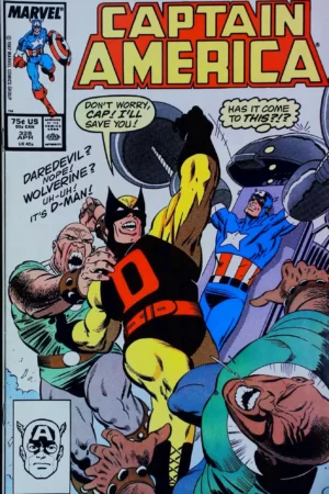 Couverture de CAPTAIN AMERICA (1968) #328 - par Mike Zeck - lecubeacomics.com