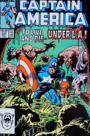 Couverture de CAPTAIN AMERICA (1968) #329 - par John Beatty - lecubeacomics.com