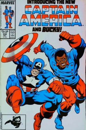 Couverture de CAPTAIN AMERICA (1968) #334 - par Bob McLeod - lecubeacomics.com