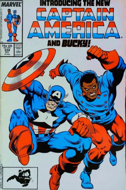 CAPTAIN AMERICA (1968) #334 - Marvel - lecubeacomics.com Couverture de CAPTAIN AMERICA (1968) #334 - par Bob McLeod - lecubeacomics.com