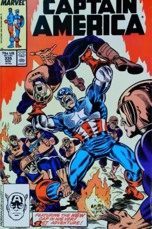 Couverture de CAPTAIN AMERICA (1968) #335 - par Joe Sinnott - lecubeacomics.com