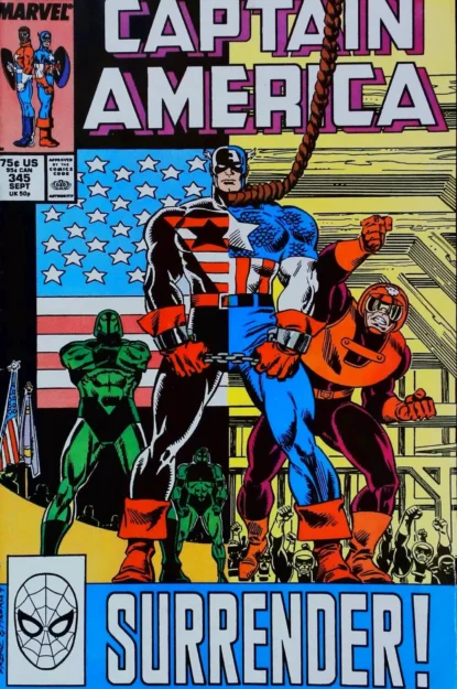 Couverture de CAPTAIN AMERICA (1968) #345 - par Al Milgrom - lecubeacomics.com