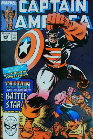 Couverture de CAPTAIN AMERICA (1968) #349 - par Al Milgrom - lecubeacomics.com