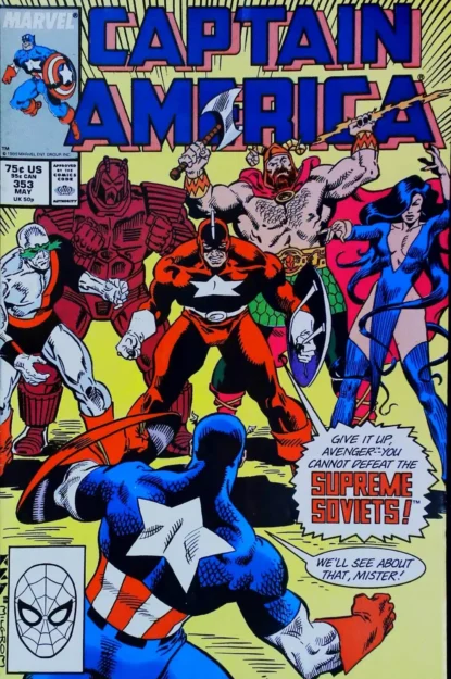 CAPTAIN AMERICA (1968) #353 - Marvel - lecubeacomics.com Couverture de CAPTAIN AMERICA (1968) #353 - par Al Milgrom - lecubeacomics.com