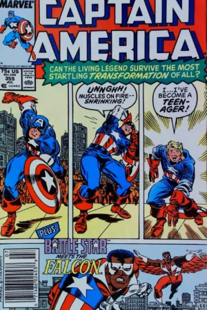 Couverture de CAPTAIN AMERICA (1968) #355 - par Al Milgrom - lecubeacomics.com