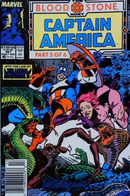 CAPTAIN AMERICA (1968) #361 - Marvel - lecubeacomics.com Couverture de CAPTAIN AMERICA (1968) #361 - par Kieron Dwyer - lecubeacomics.com