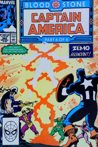 CAPTAIN AMERICA (1968) #362 - Marvel - lecubeacomics.com Couverture de CAPTAIN AMERICA (1968) #362 - par Kieron Dwyer - lecubeacomics.com