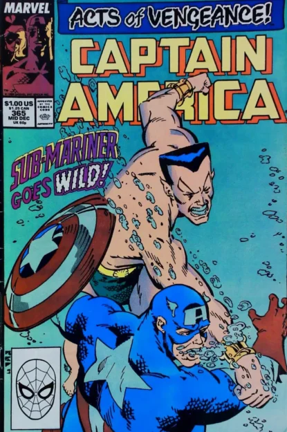 CAPTAIN AMERICA (1968) #365 - Marvel - lecubeacomics.com Couverture de CAPTAIN AMERICA (1968) #365 - par Kieron Dwyer - lecubeacomics.com