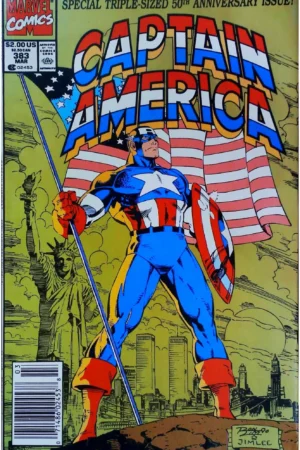 Couverture de CAPTAIN AMERICA (1968) #383 - par Jim Lee - lecubeacomics.com