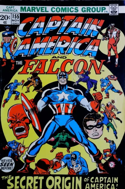 CAPTAIN AMERICA (1968) #155 - Marvel - lecubeacomics.com Couverture de CAPTAIN AMERICA (1968) #155 - par Sal Buscema - lecubeacomics.com