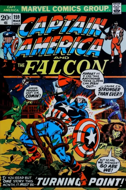 CAPTAIN AMERICA (1968) #159 - Marvel - lecubeacomics.com Couverture de CAPTAIN AMERICA (1968) #159 - par George Roussos - lecubeacomics.com