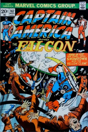 Couverture de CAPTAIN AMERICA (1968) #167 - par Sal Buscema - lecubeacomics.com