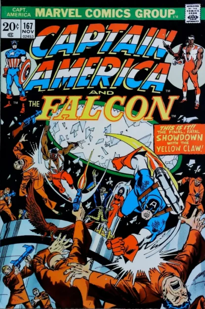 Couverture de CAPTAIN AMERICA (1968) #167 - par Sal Buscema - lecubeacomics.com