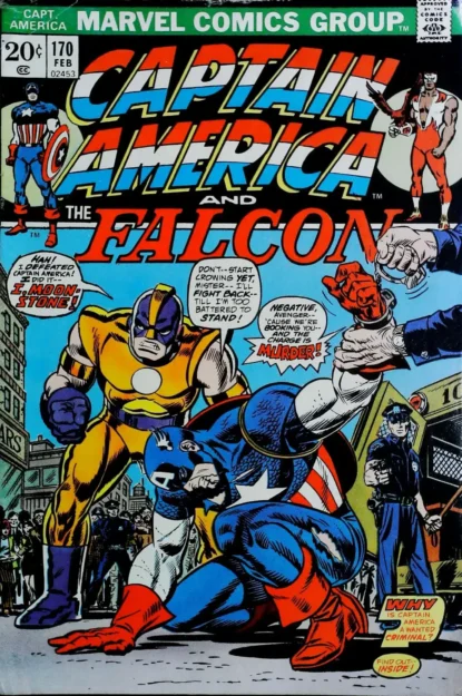 CAPTAIN AMERICA (1968) #170 - Marvel - lecubeacomics.com Couverture de CAPTAIN AMERICA (1968) #170 - par Gil Kane - lecubeacomics.com