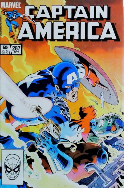 CAPTAIN AMERICA (1968) #287 - Marvel - lecubeacomics.com Couverture de CAPTAIN AMERICA (1968) #287 - par John Beatty - lecubeacomics.com